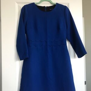 Blue winter dress
